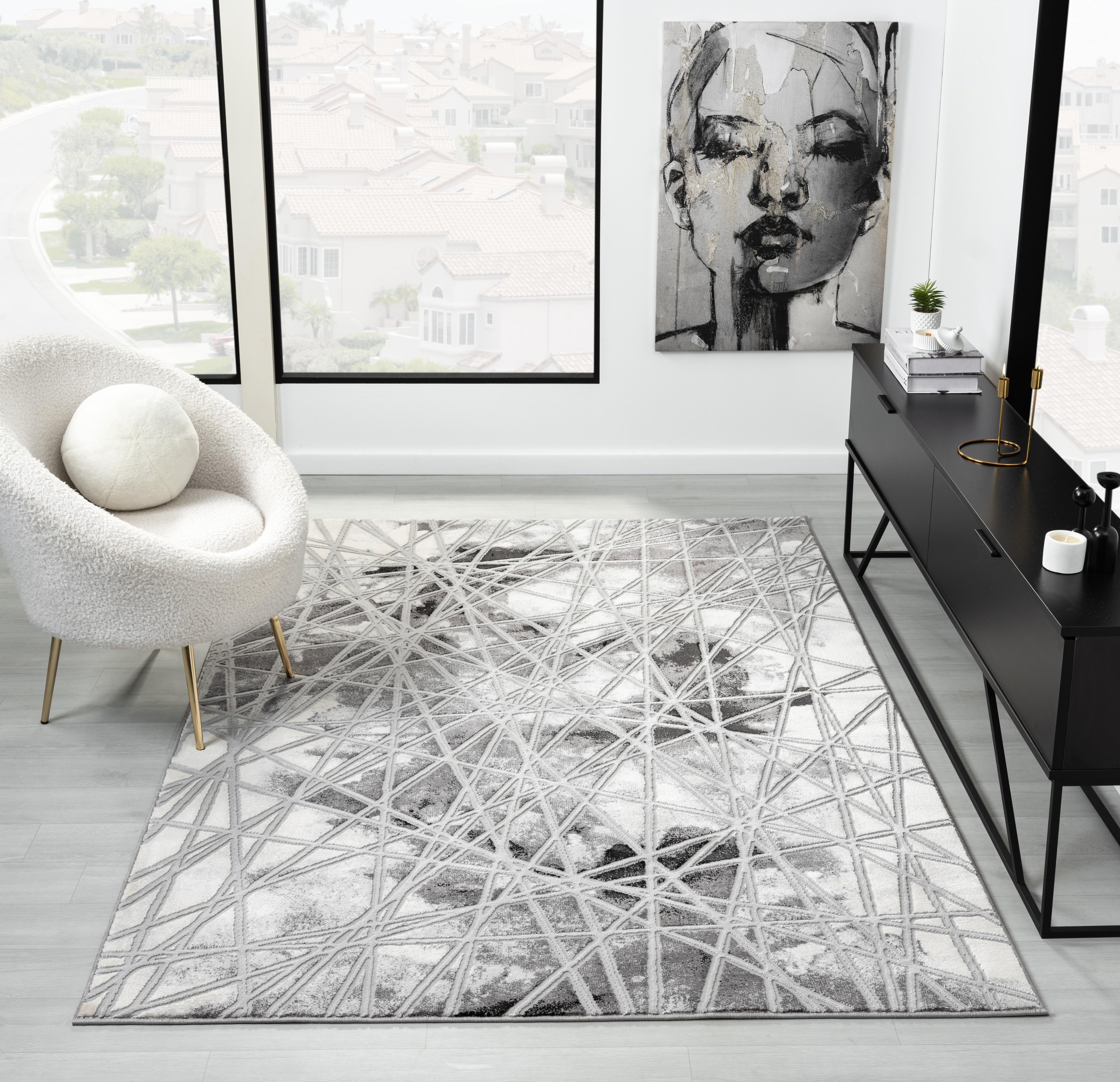 Bianco 185Ta D.Grey/P.Grey Rug
