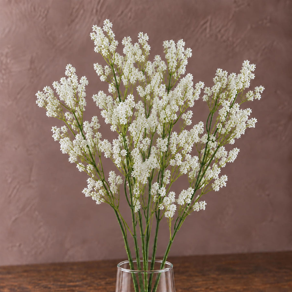 Pack of 6 x 65cm Artificial Gypsophilia Spray styled in a room