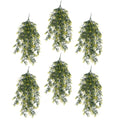 Pack of 6 x Hanging UV and Fire Resistant Artificial Variegated Plant 76cm