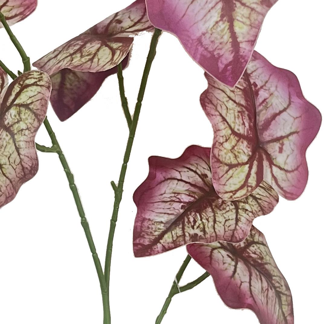 Pack of 6 x 85cm Artificial Purple Leaf Foliage