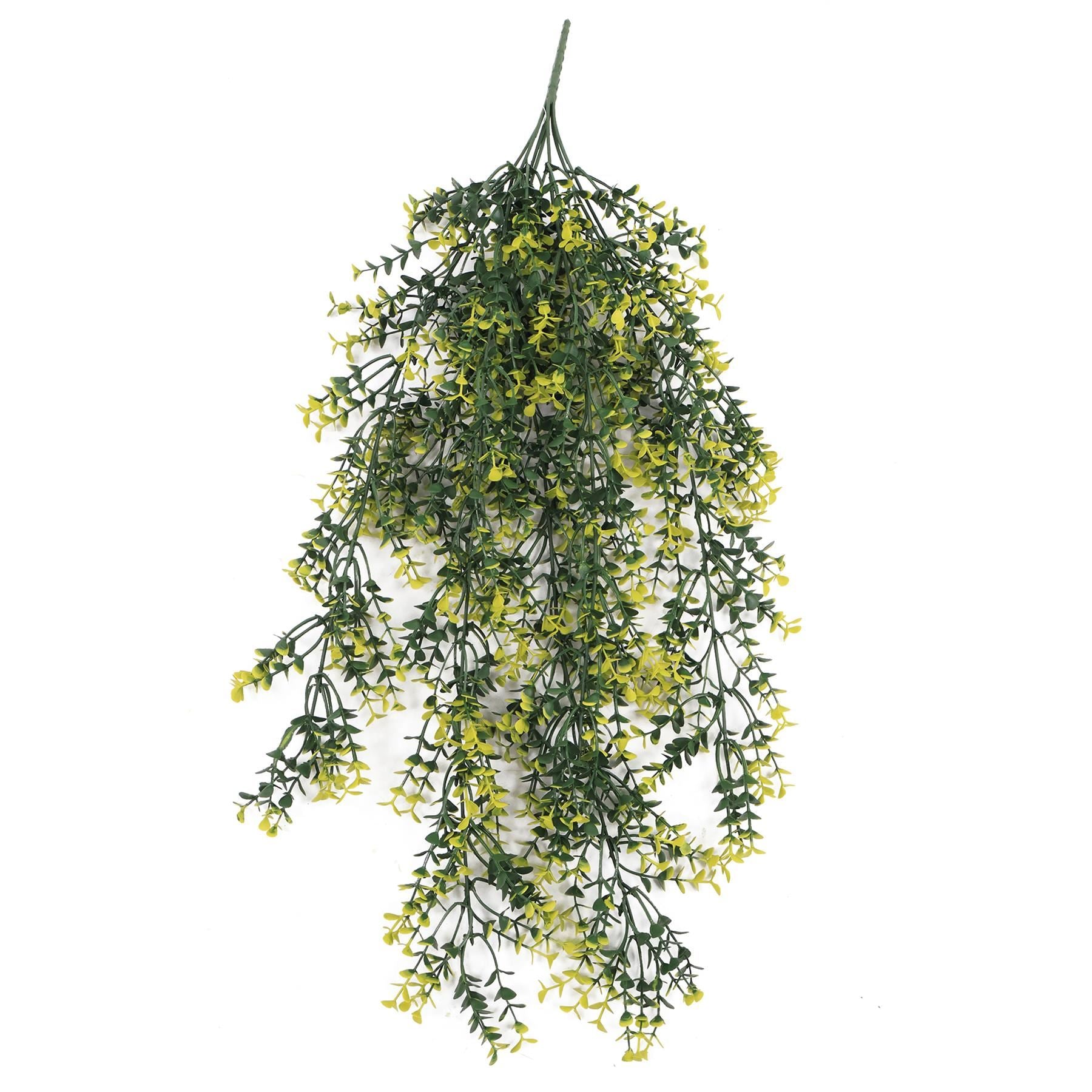 Pack of 6 x Hanging UV and Fire Resistant Artificial Variegated Plant 76cm