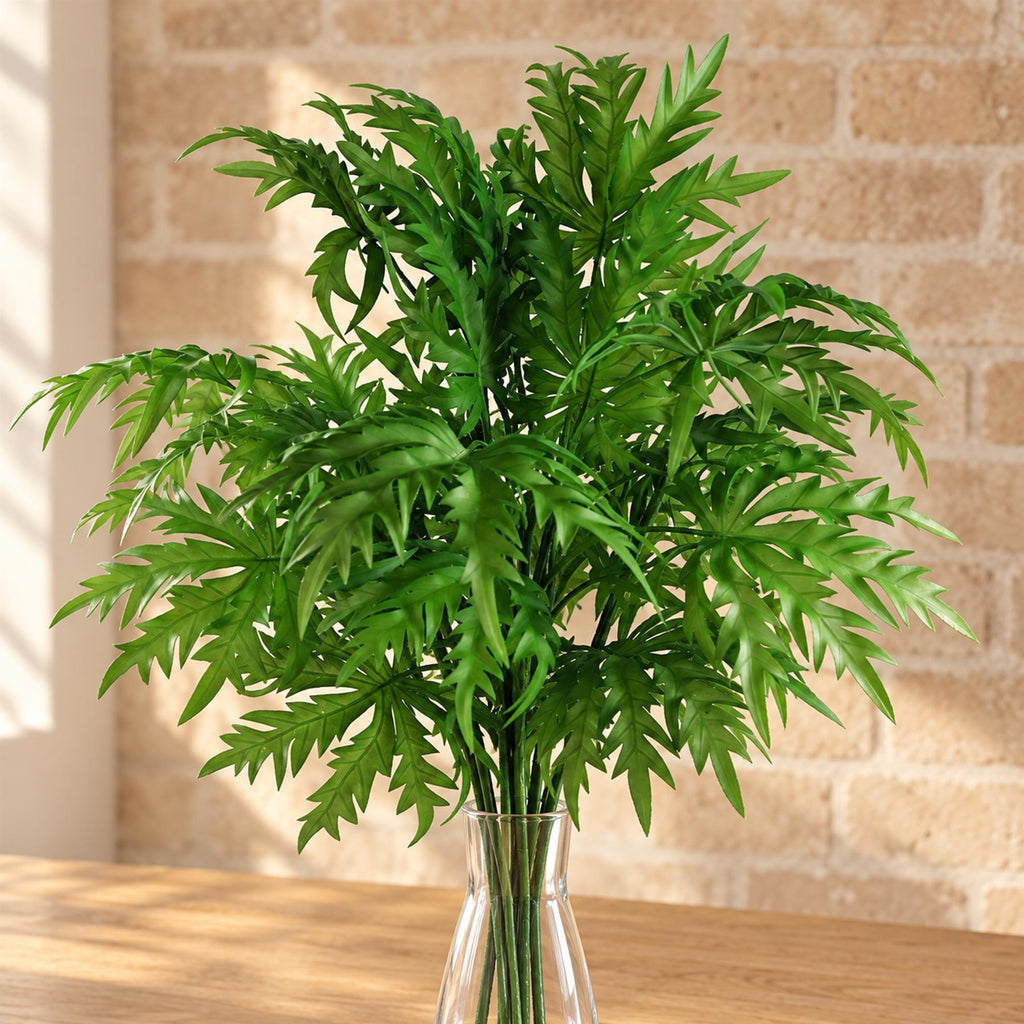 Pack of 6 x 85cm Artificial Foliage Leaf Stem styled in a room
