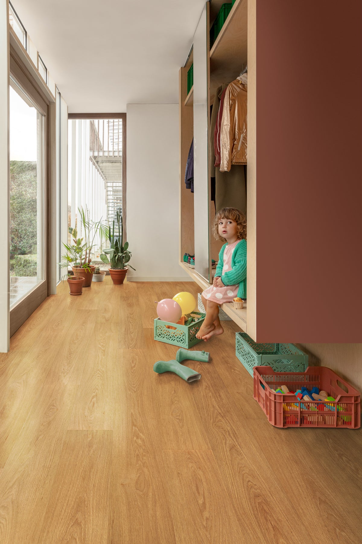 Floorify FG025 Honey – Long Plank Gluedown Vinyl