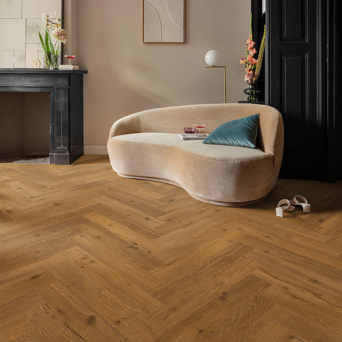 Floorify F333 Ikura – Herringbone Click Vinyl