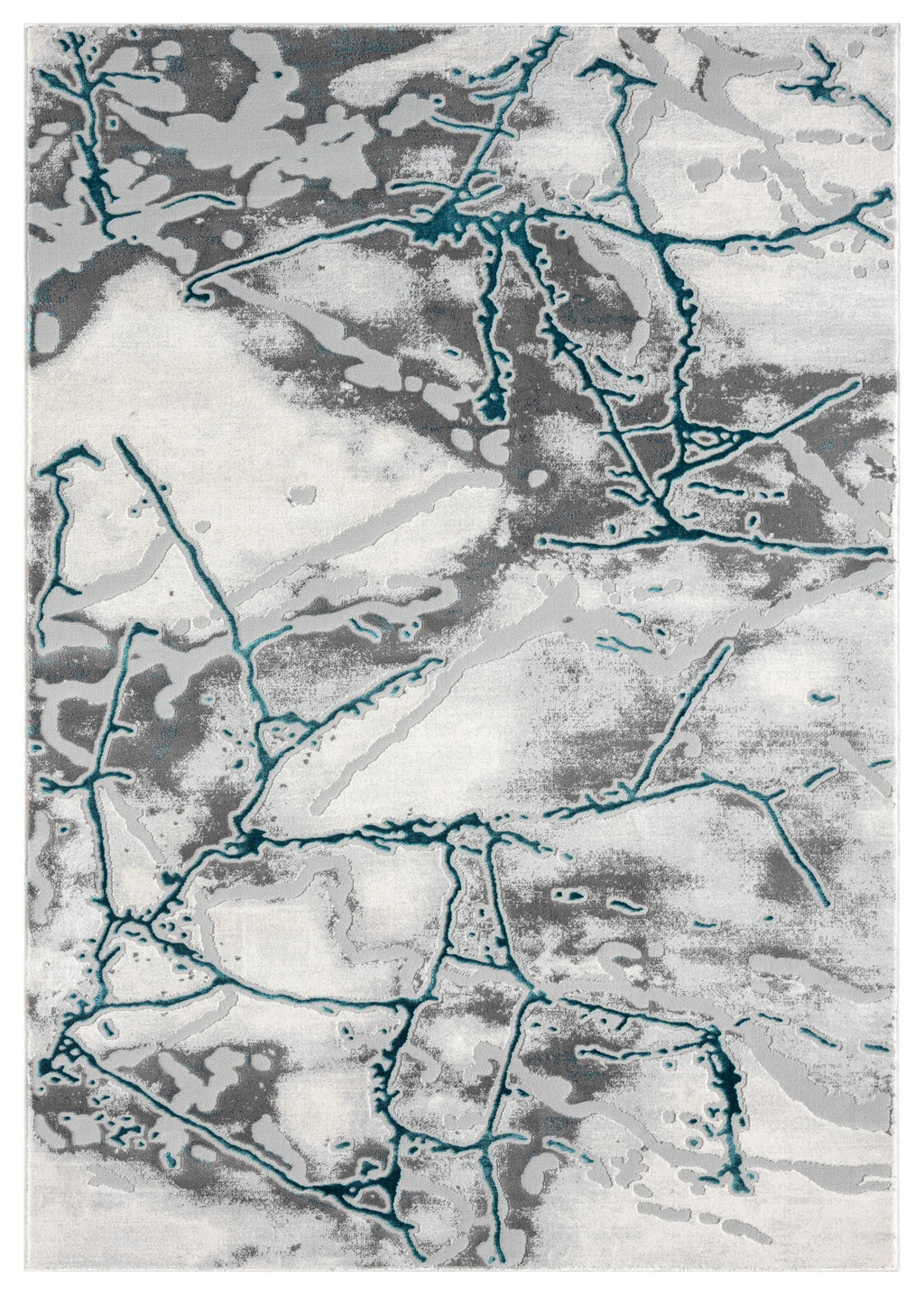 Bianco 185Kb Cream / Teal Rug