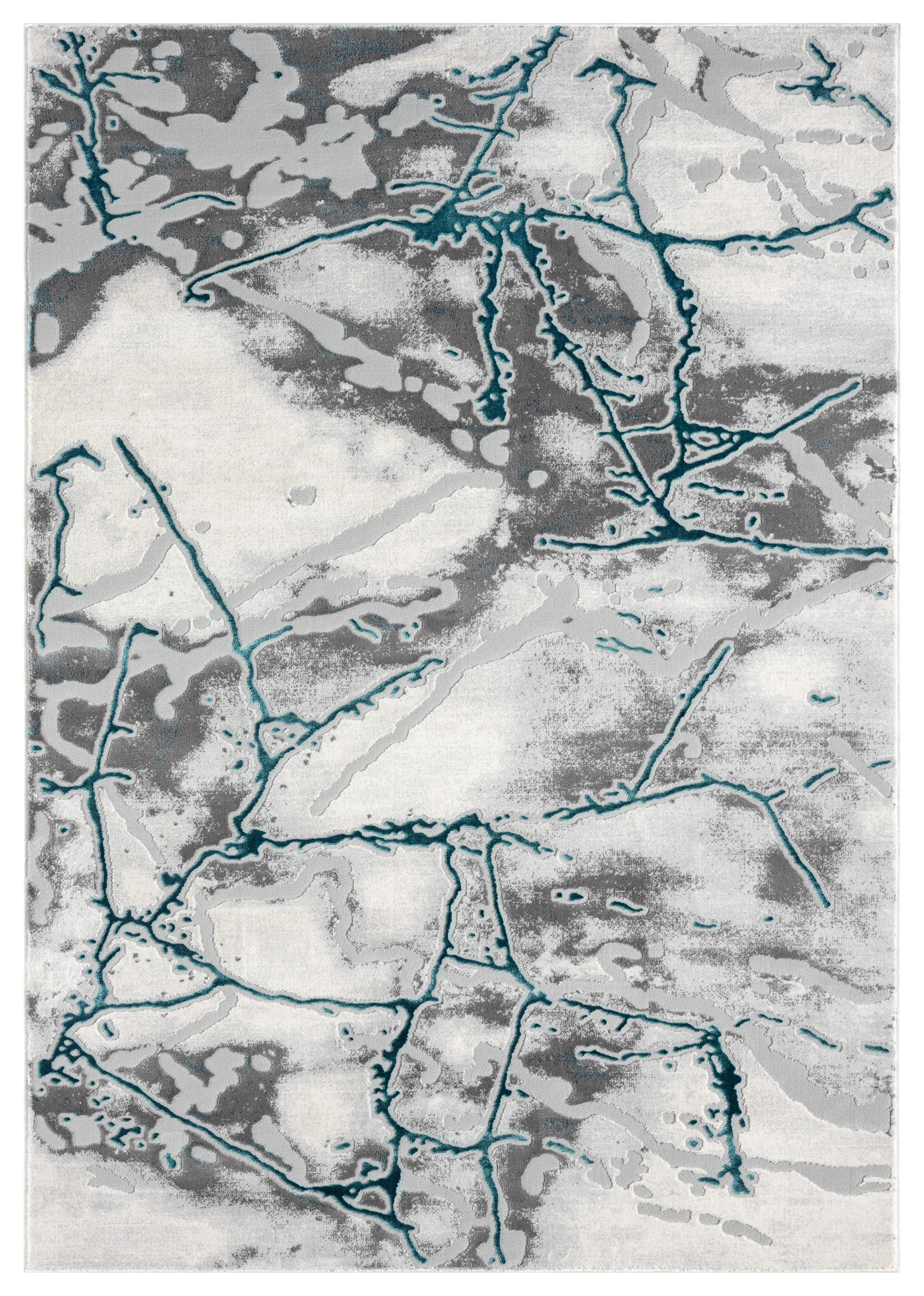 Bianco 185Kb Cream / Teal Rug