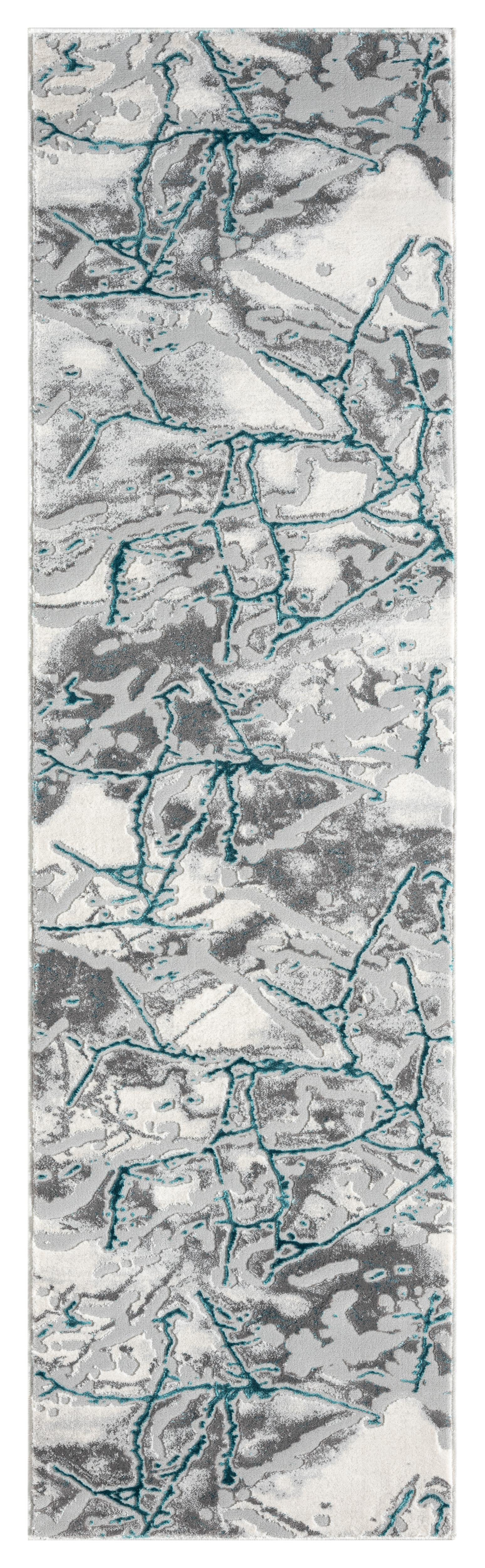 Bianco 185Kb Cream / Teal Rug