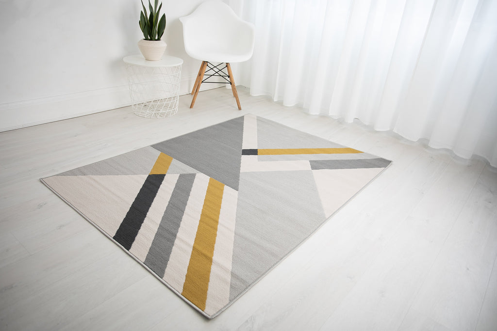 Balletto 186B Grey/Ochre Rug