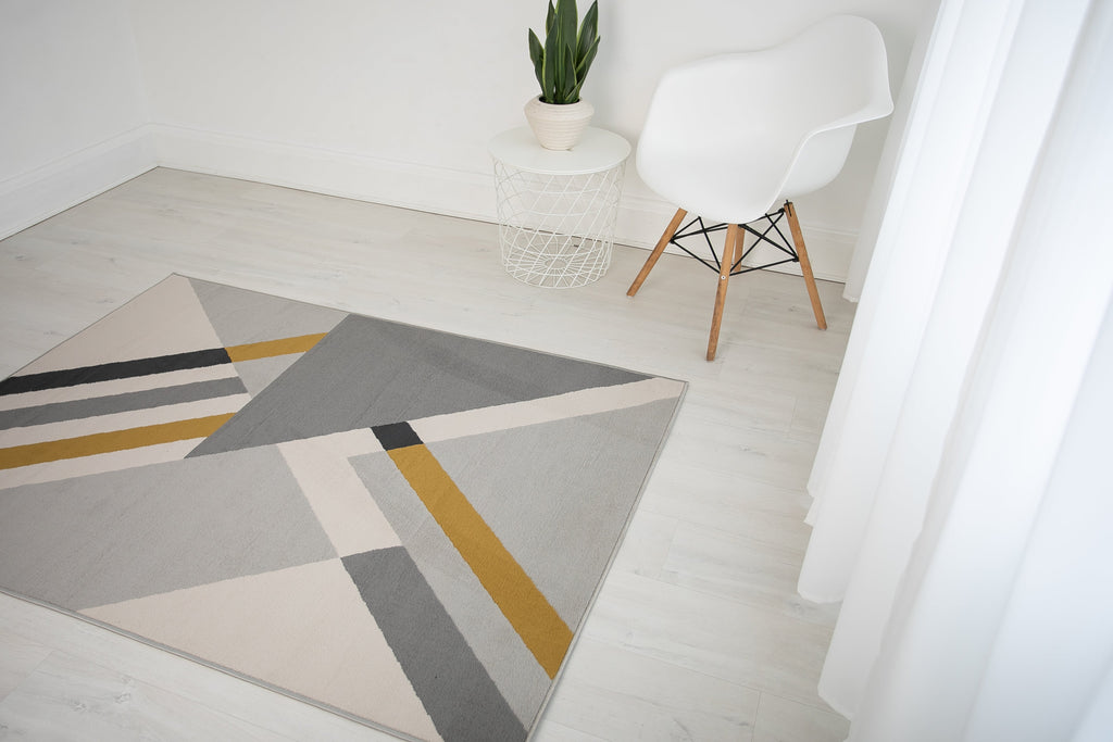 Balletto 186B Grey/Ochre Rug