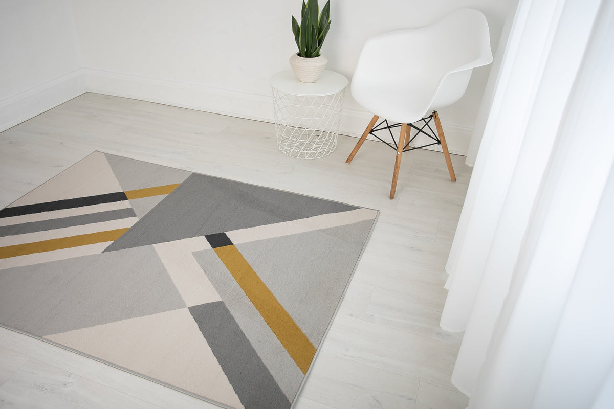Balletto 186B Grey/Ochre Rug