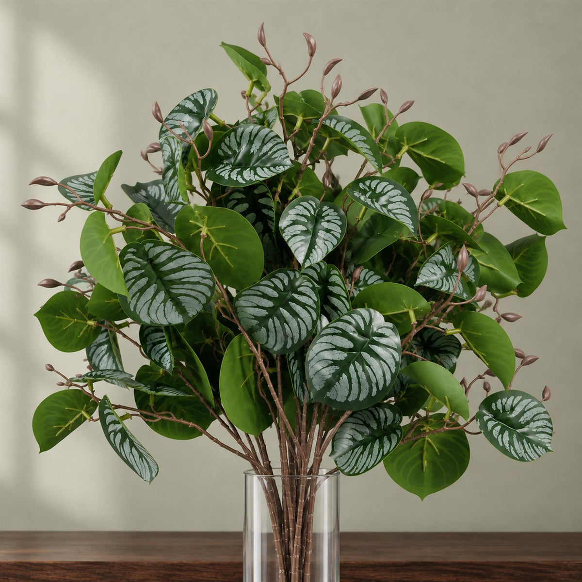 Pack of 6 x 70cm Artificial Zebra Foliage styled in a room