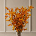 6x 130cm Yellow Blossom Floral Spray Artificial styled in a room