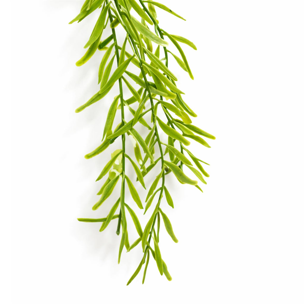 100cm Artificial Trailing Rhipsalis Style Hanging Plant - Light Green Tips