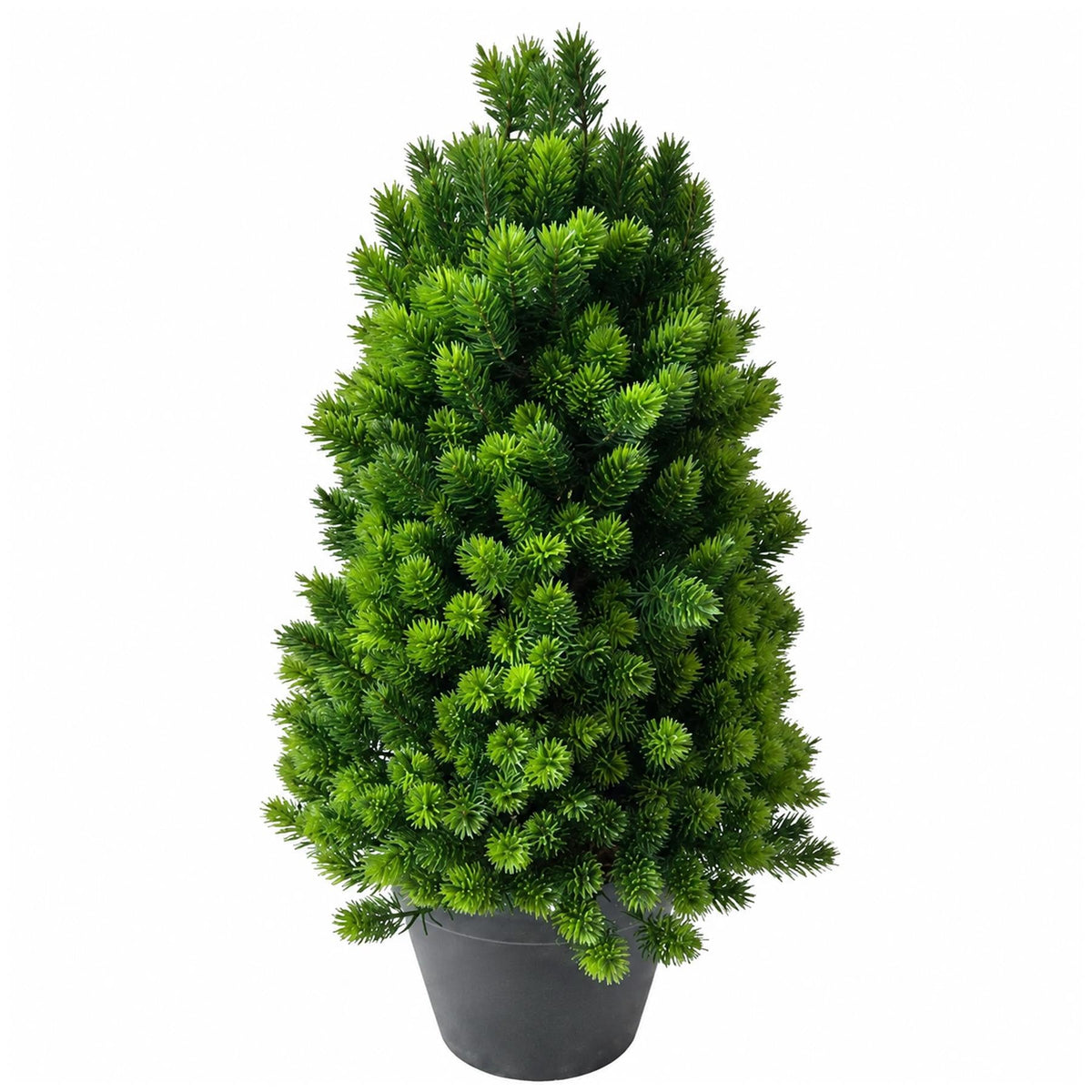 34cm Artificial Mini Pine Tree in Black Pot