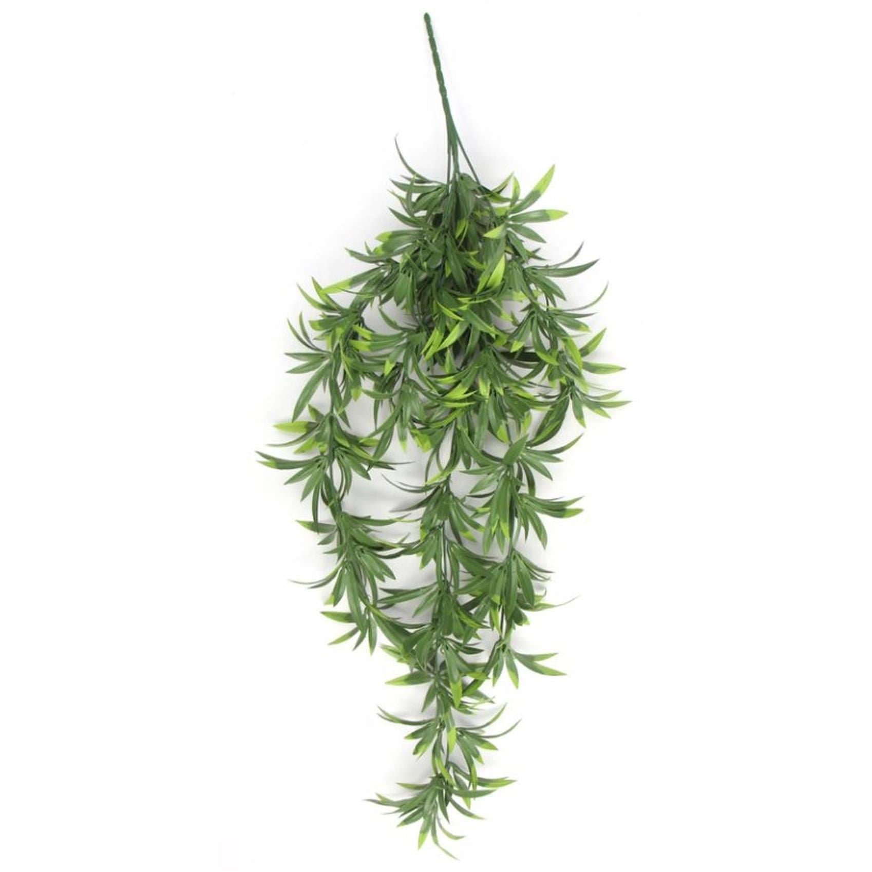 Pack of 6 x Hanging UV and Fire Resistant Artificial Fronded Thyme Plant 70cm
