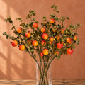 Pack of 6 x 75cm Artificial Pomegranate Stem Artificial Yellow