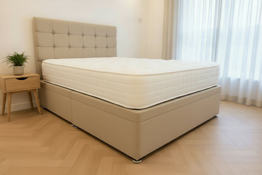 Clyde 1000 Ottoman Storage Divan Set & 24" Headboard Package Deal