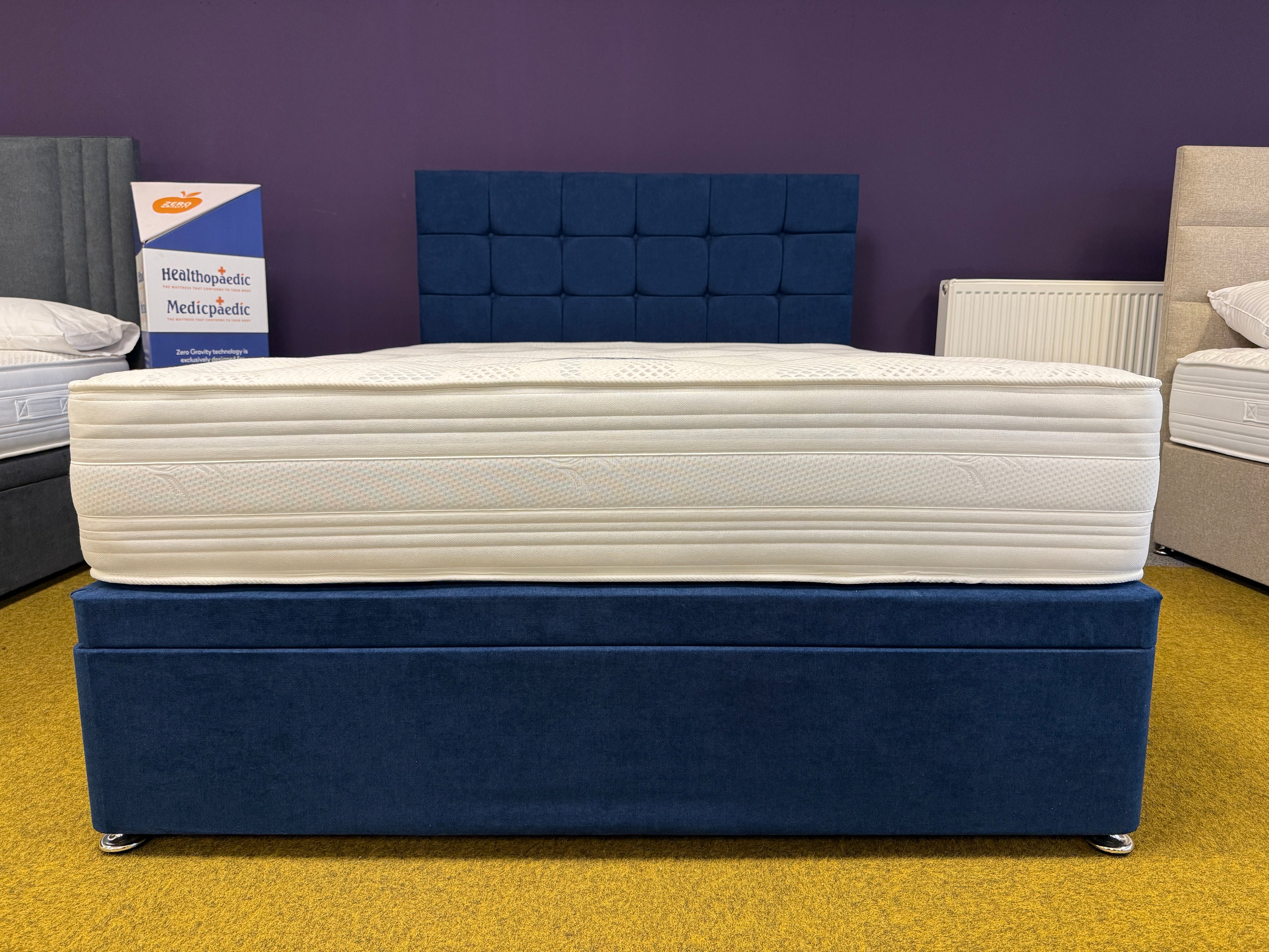 Clyde Ottoman Storage Divan Set & 24" Headboard Package Deal