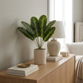 Pack of 6 x 65cm Artificial Dieffenbachia Style Stem Plant Large Faux Green Foliage Arrangement
