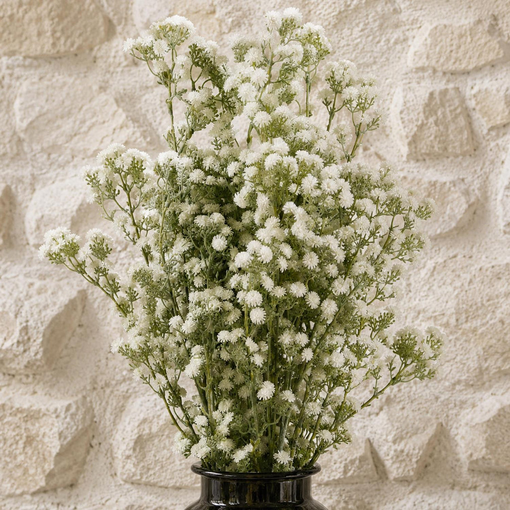 Pack of 6 x 85cm Gypsophila White Stem styled in a room