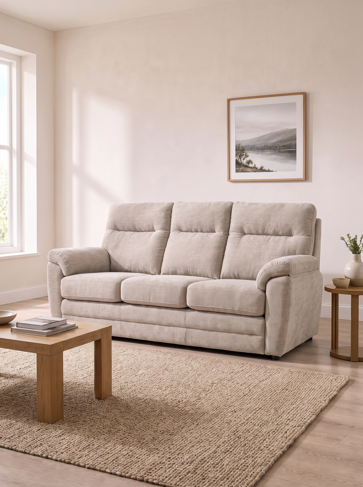 Elsa 3 Seater – in a living room