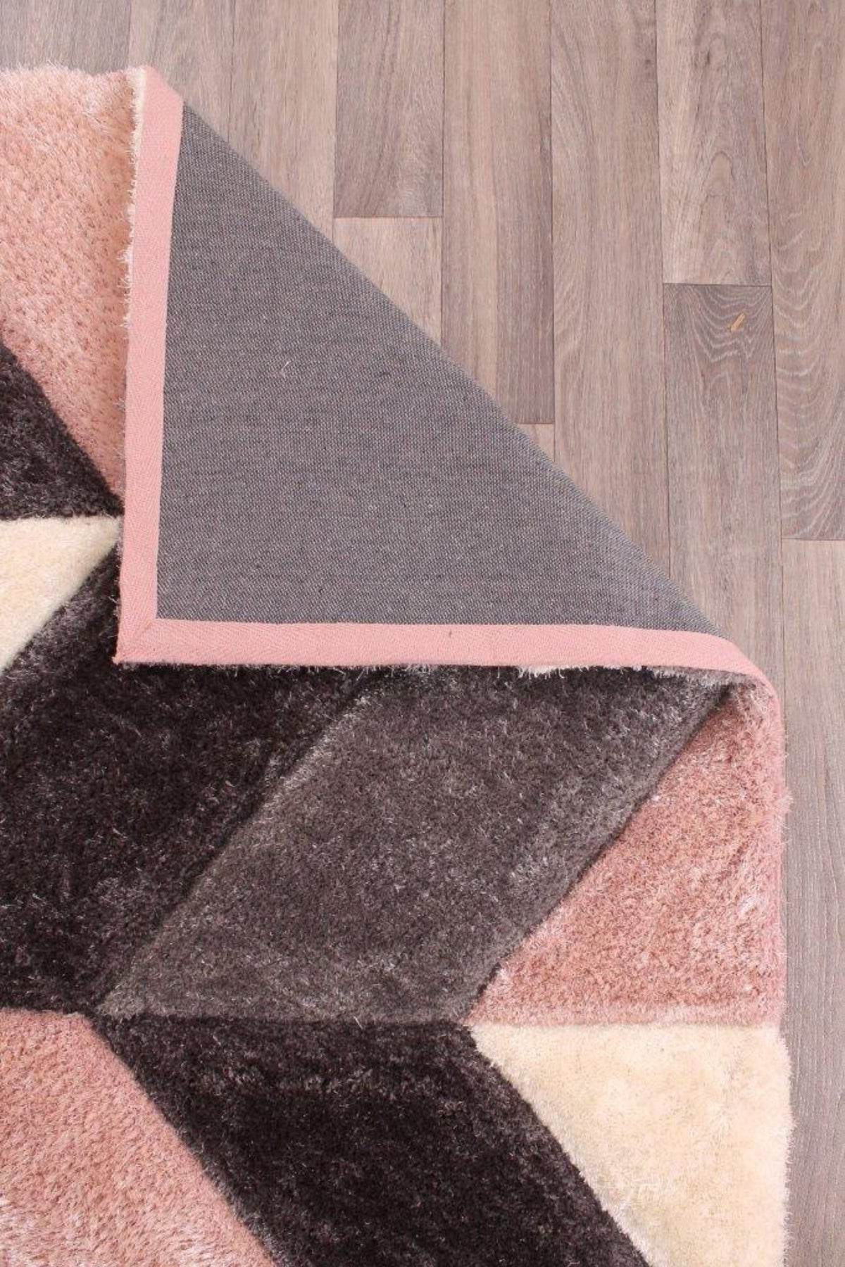 3D Carved Blazon Blush Rug