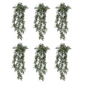 Pack of 6 x Hanging UV and Fire Resistant Artificial Angel Plant 76cm