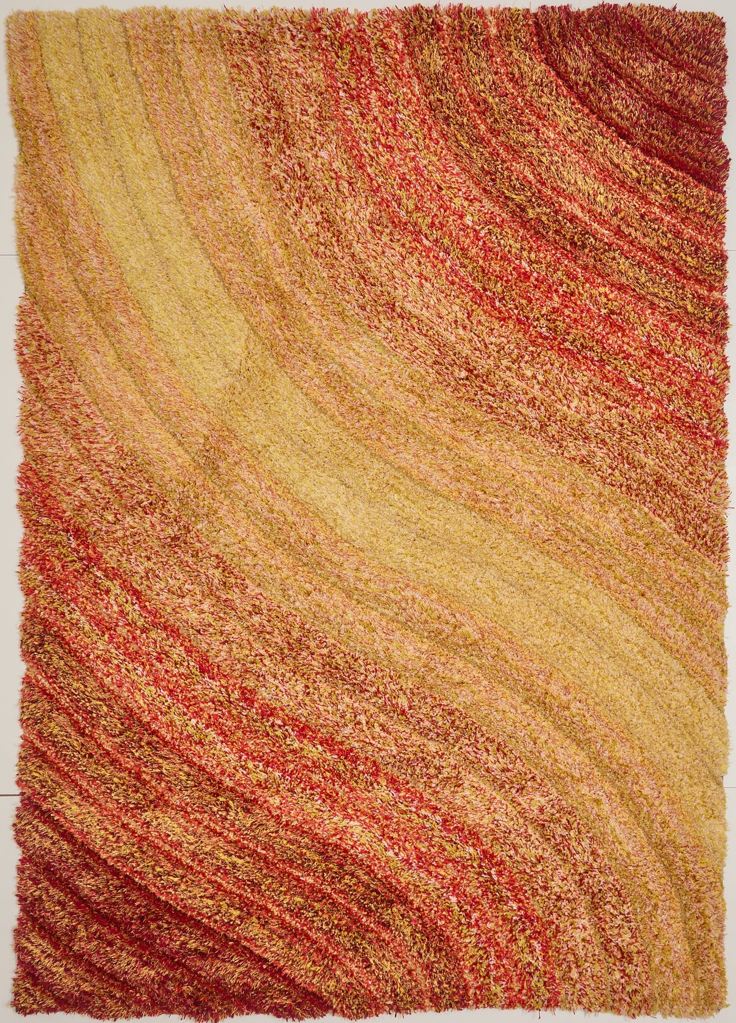 3D Shaggy Lena Terracotta Rug 160 x 230cm