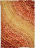 3D Shaggy Lena Terracotta Rug