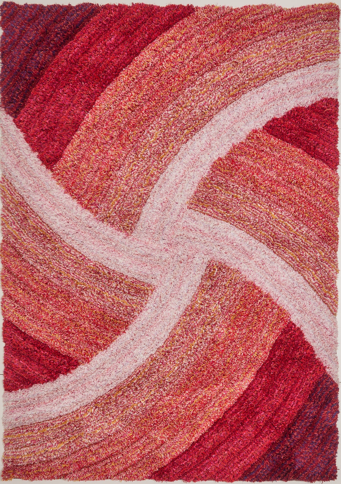 3D Shaggy Blush Rug