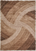 3D Shaggy Stella Brown Rug