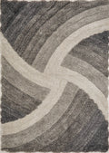 3D Shaggy Stella Grey Rug