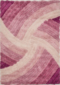 3D Shaggy Stella Purple Rug