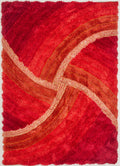3D Shaggy Stella Terracotta Rug