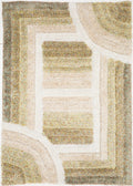 3D Shaggy Trellis Brown Rug