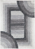 3D Shaggy Charcoal Rug