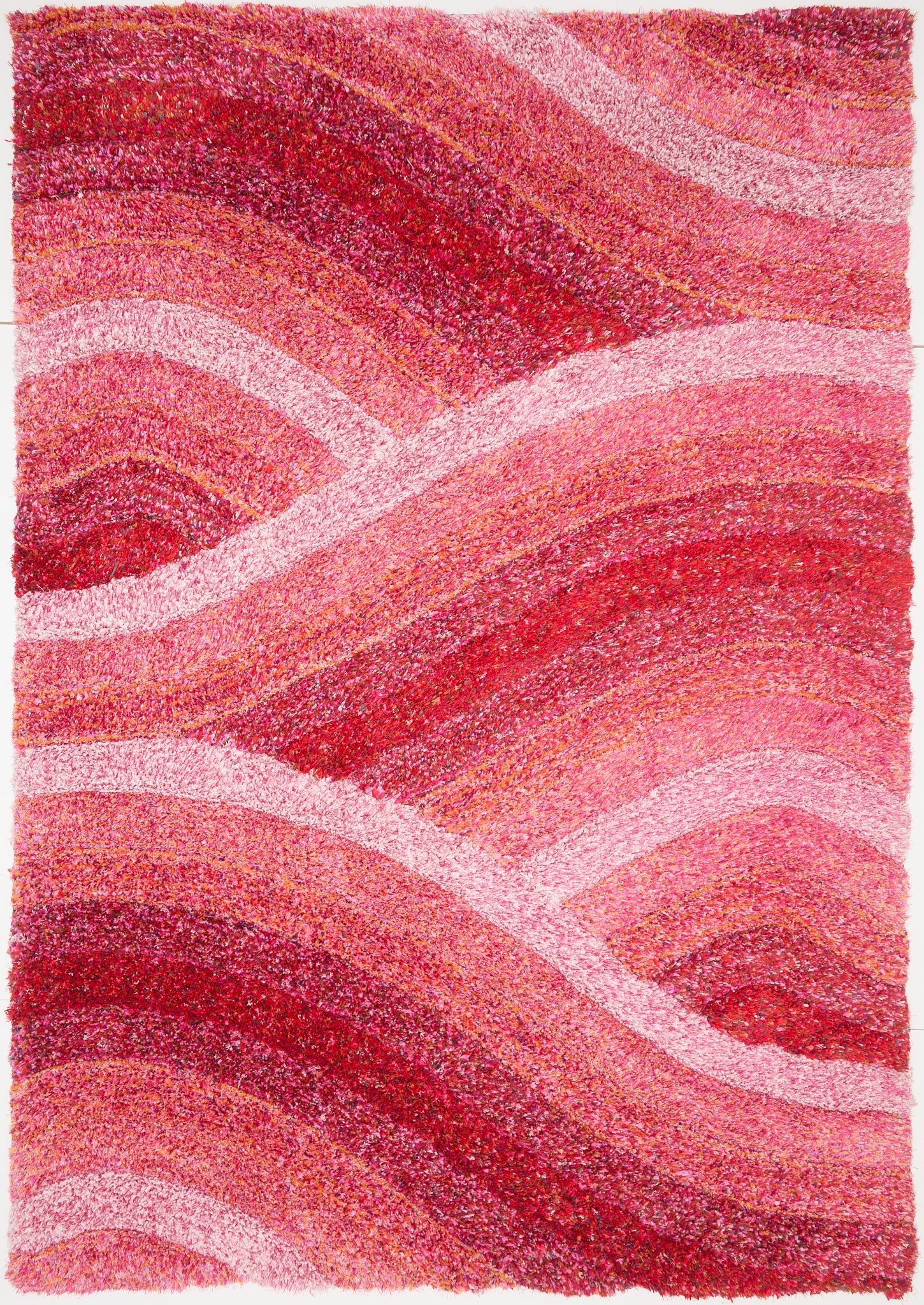3D Shaggy Wave Pink Rug 160 x 230cm