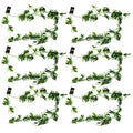 6 x 180cm Artificial Hanging Trailing Variegated Monstera Plant