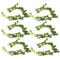 6 x 180cm Artificial Hanging Trailing Devil's Ivy Plant