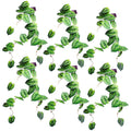 6 x 120cm Artificial Hanging Trailing Plant Alocasia Dragon Scale Green