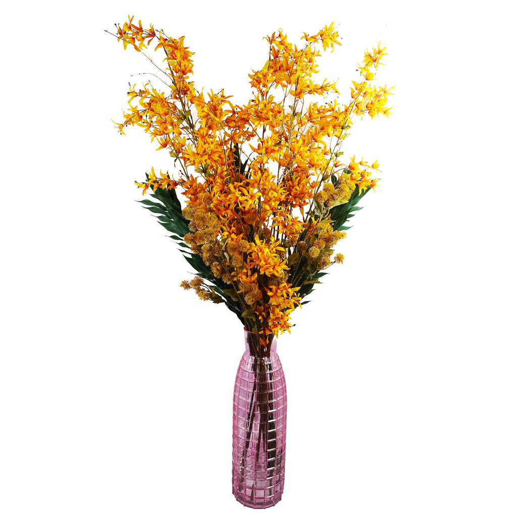 130cm Yellow Blossom Floral Spray Artificial