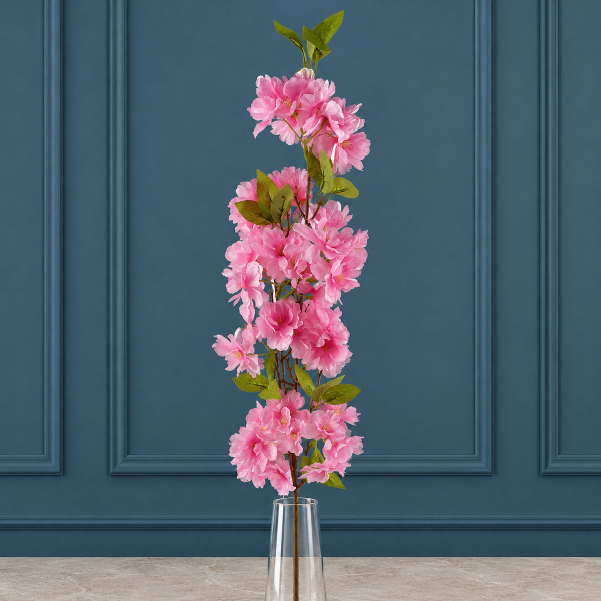 100cm Pink Artificial Blossom Stem