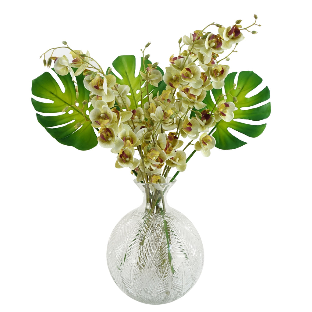 Pack of 6 x 55cm Single Artificial Monstera Leaf