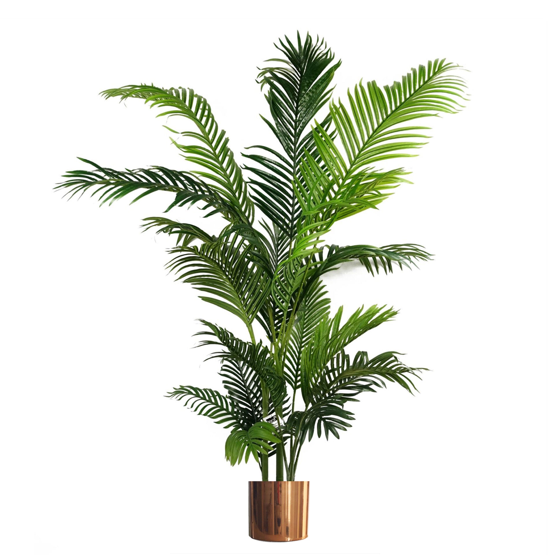 180cm Artificial Palm Tree Extra Large Copper Metal Planter