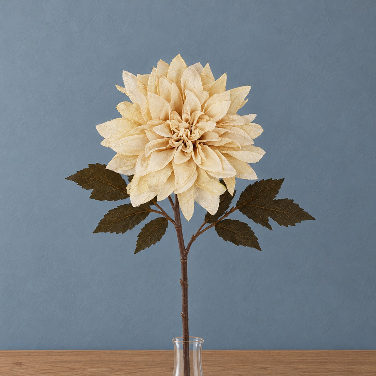 55cm Dahlia Flower Stem - Dusty Cream