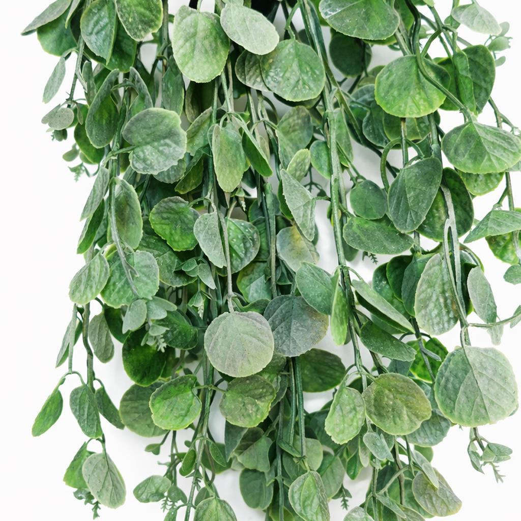 75cm Artificial Trailing Round Leaf Hanging Foliage Plant - Soft Eucalyptus Green