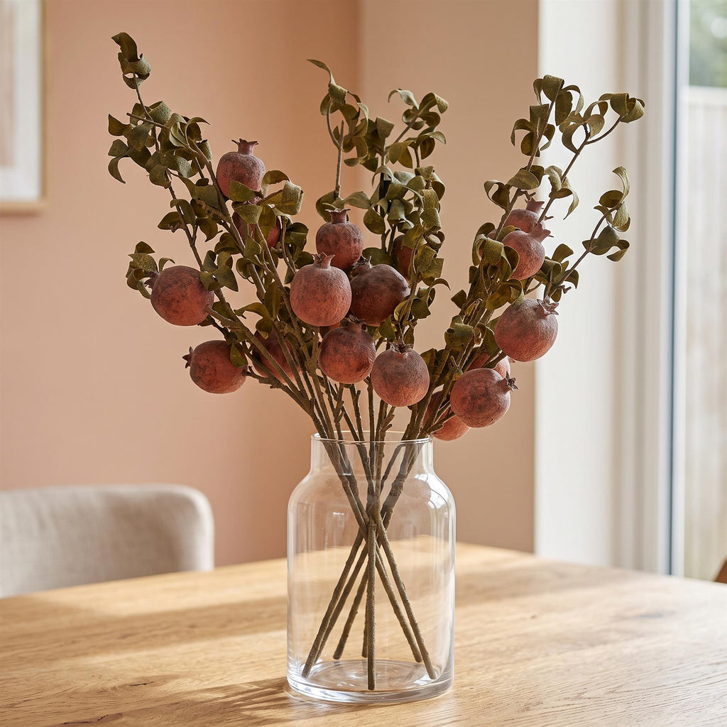 Pack of 6 x 75cm Artificial Pomegranate Stem Artificial styled in a room