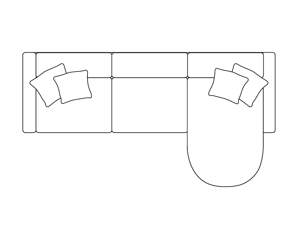 Eva Sofa Chaise dimensions