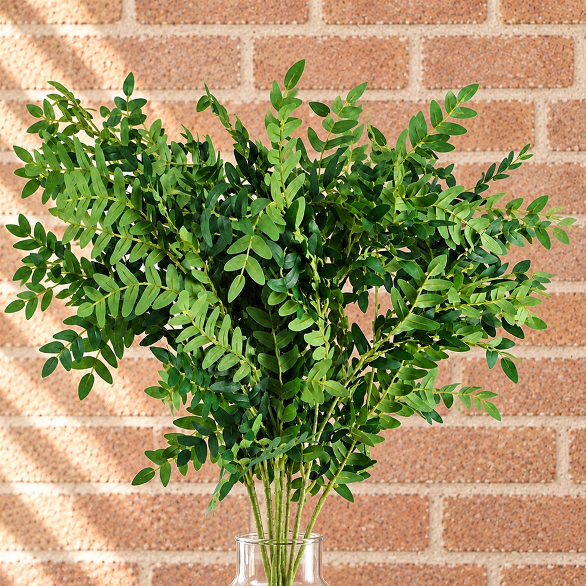 Pack of 6 x 100cm Artificial Fern Foliage Stem styled in a room