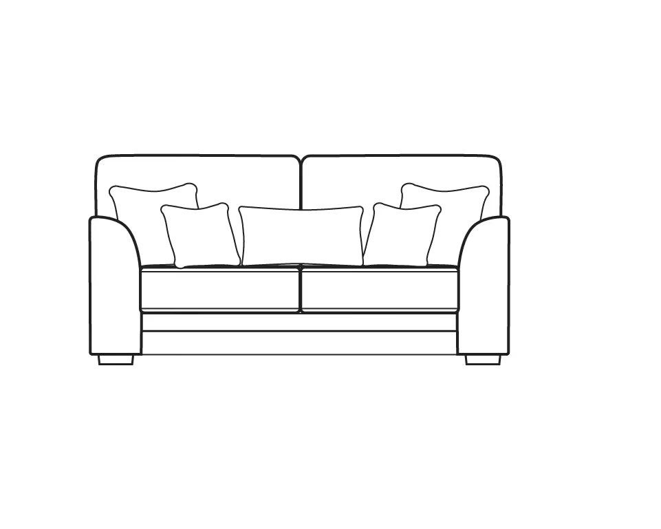 Oliver 2 Seater dimensions